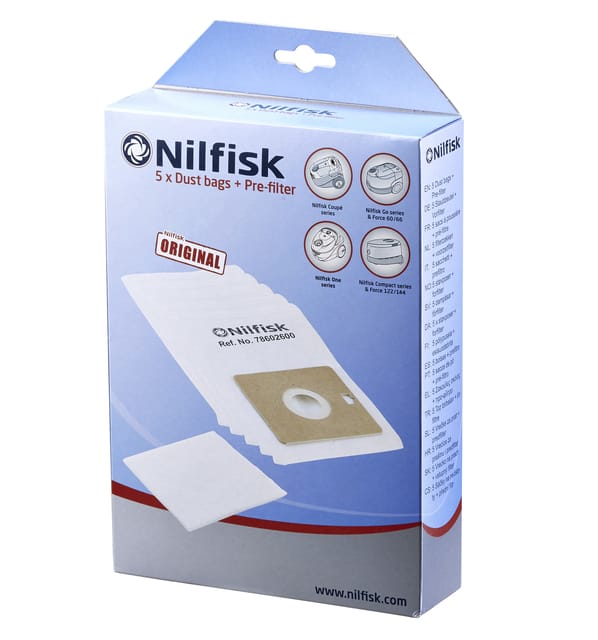 Nilfisk Filterbags for nilfisk force 66 122 144 / coupe / one hob