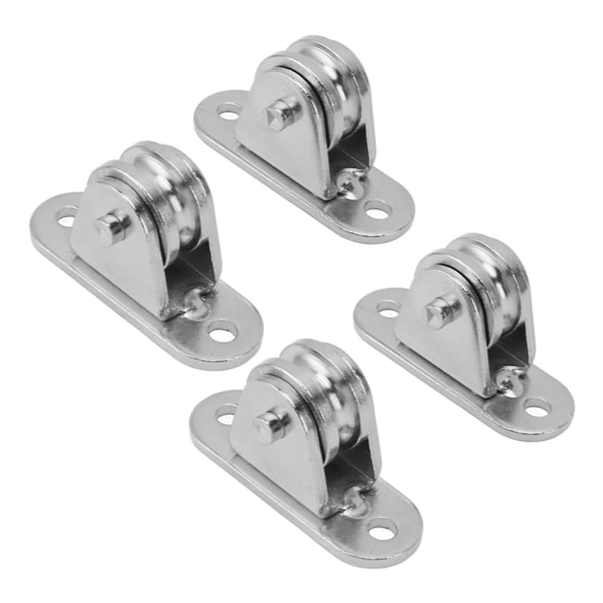 Klein Katrolblok RVS Stille Katrolwiel Wandmontage Vaste Katrol voor DIY Apparatuur