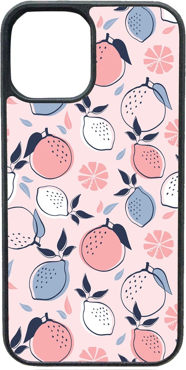 Telefoonhoesje - ROZE CITROENEN - Iphone 14 Plus