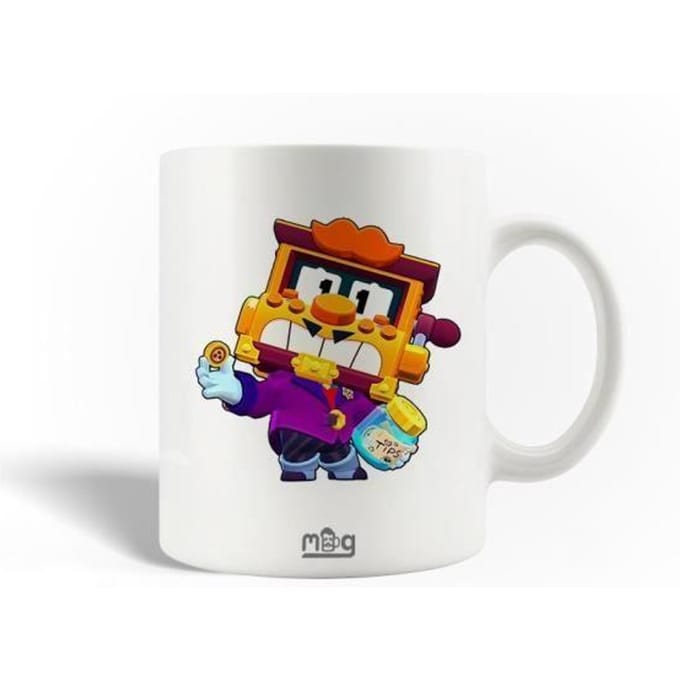 Mug en Céramique - Brawl Stars - Griff Challenge - 30cl - Compatible Lave-Vaisselle - Blanc