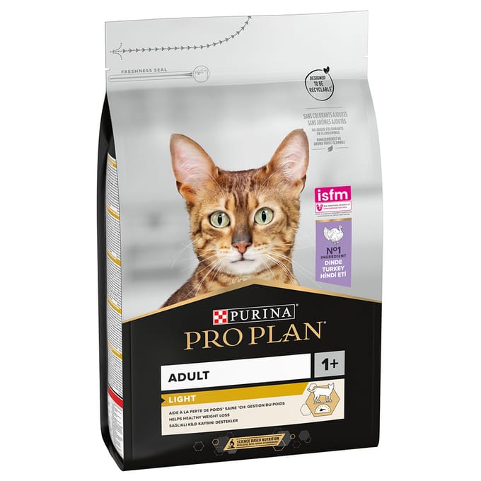 3kg Light Adult Optilight Rijk aan Kalkoen Pro Plan Kattenvoer