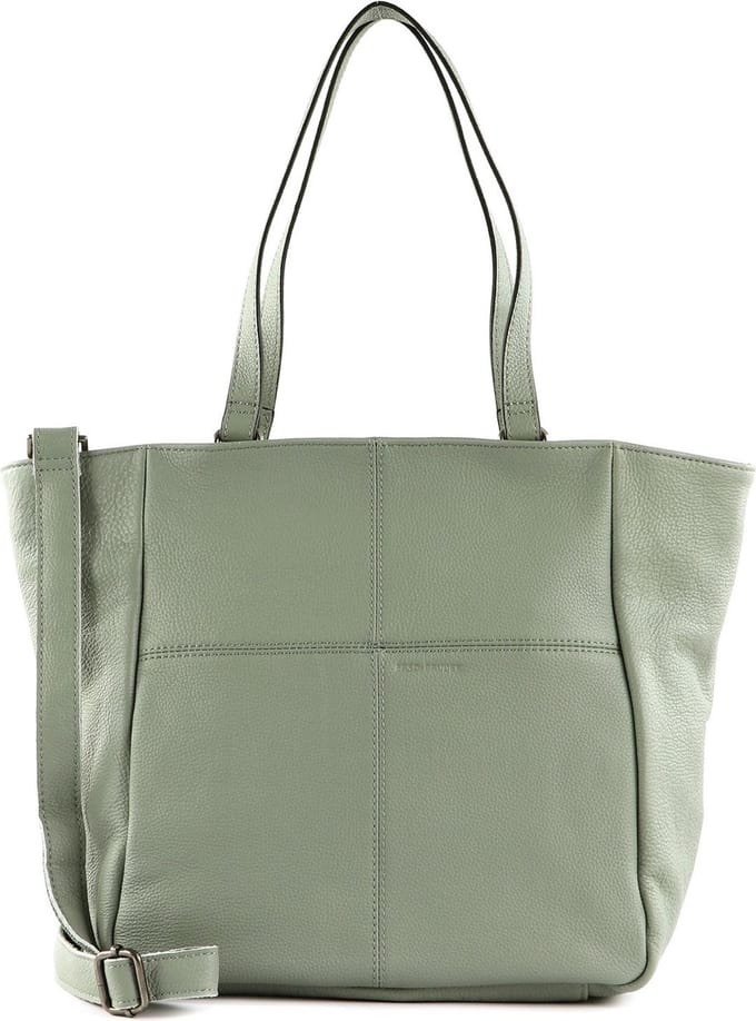 FREDsBRUDER Leren Schoudertas Pruvia Shopper Sage Mintgroen