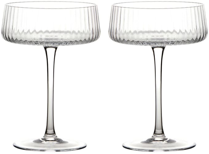 Anton Studio Design Set van 2 champagneschotels champagne glas - Empire