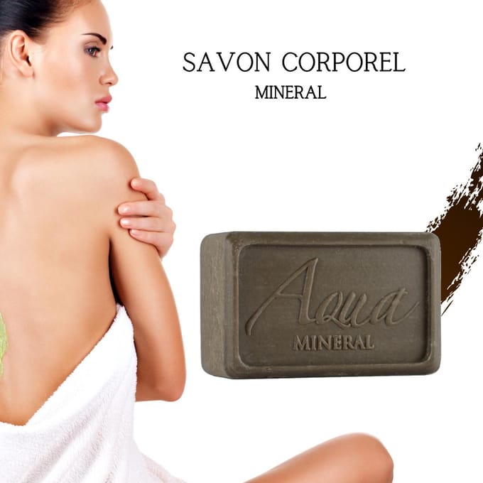 Savon Nettoyant Purifiant à la Boue Noire de la Mer Morte gray