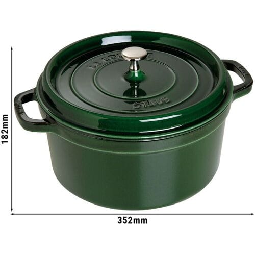 STAUB LA COCOTTE - Kookpot - Ø 280mm - Gietijzer - Basilicumgroen