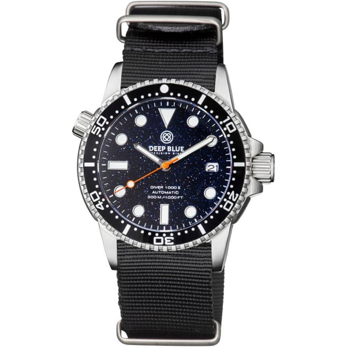 Deep Blue Diver 40 AUTOMATIC DIVER - DIVER40BLUESANDSTONEBLKNATO
