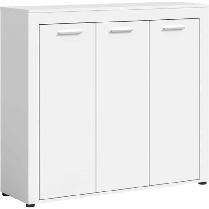 Jam garderobekast schoenenkast wit melamine - 37x120x108cm