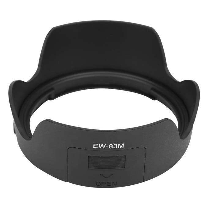 EW 83M Camera Mount Lens Hood for Canon EF 24 105mm f 3.5 5.6 IS STM Lens black