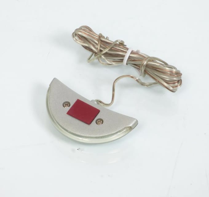 Lampe à coller grise 12V à LED éclignote rouge et bleu TNT pour tuning scooter