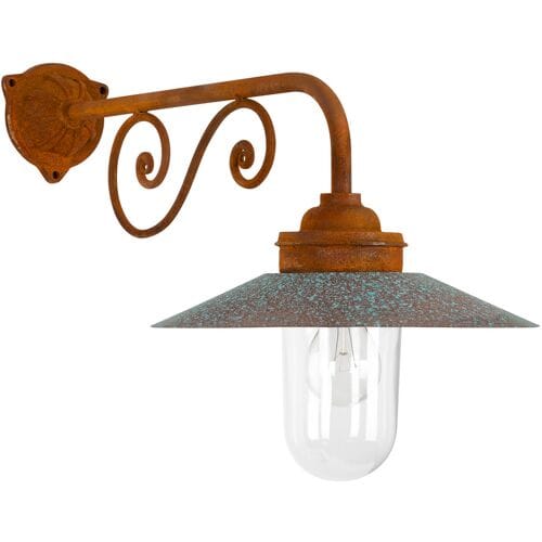 KS Verlichting wandlamp - Ardennes - E27 - Klassiek - IP44 - Roest
