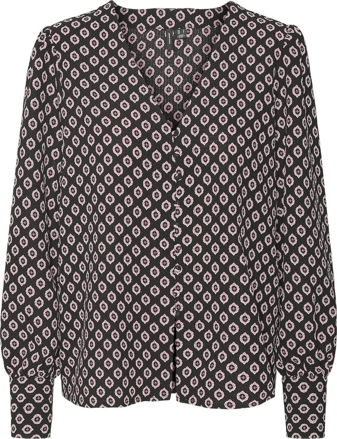 VERO MODA VMIMOA L/S SHIRT WVN BTQ Dames Blouse - Maat S