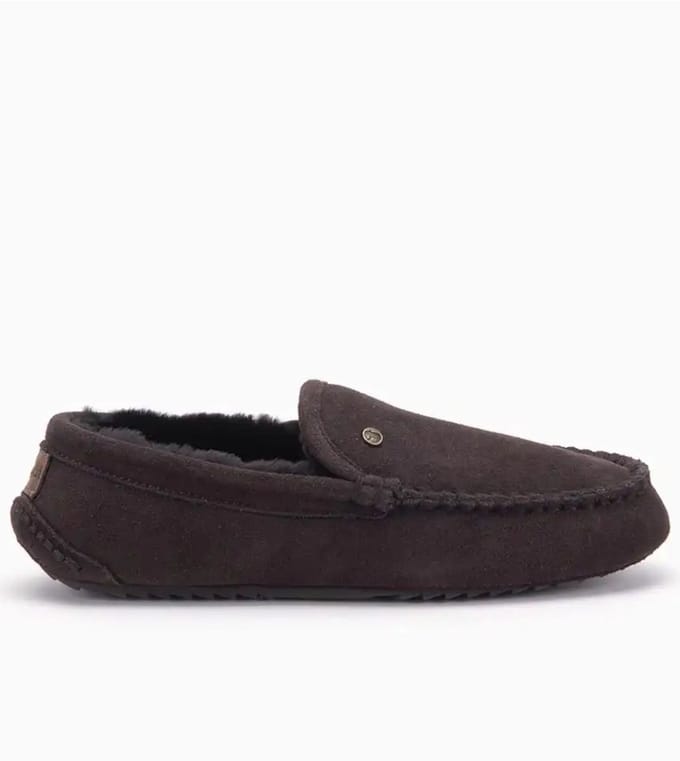 Warmbat Earlwood Suede Heren Sloffen - Bruin