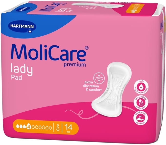 Hartmann molicare premium lady pads 4 druppels - 1 pak 14 stuks