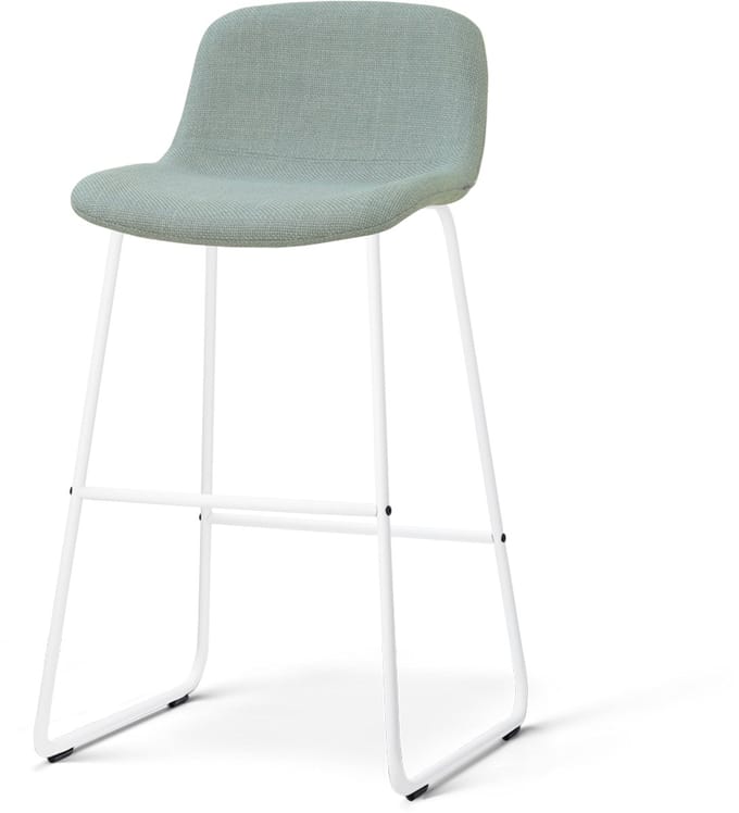 Nolon Nino-Mats barkruk saliegroen - wit onderstel - 75 cm