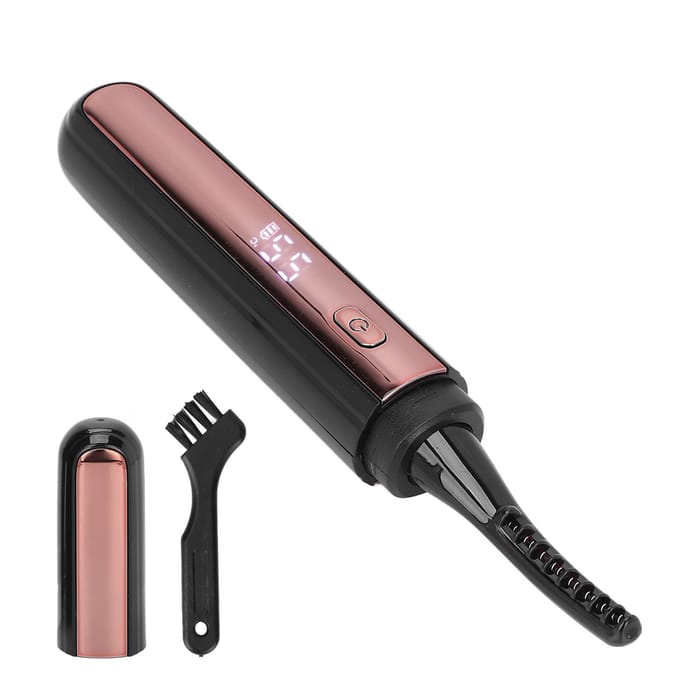 Elektrische Wimperkruller USB Oplaadbaar 4 Niveaus Temperatuur Verwarmde Wimperpermanent met LCD Display voor wit