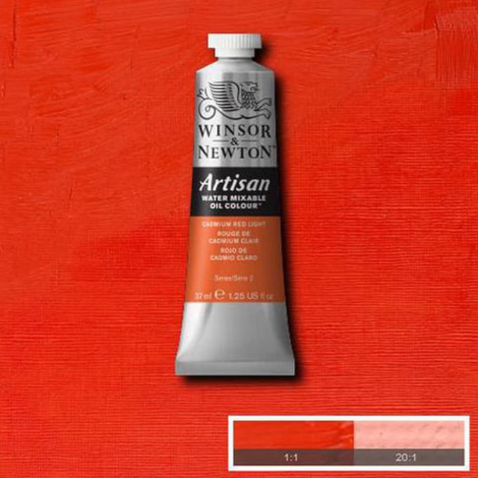 Merkloos Olieverf Cadmium Rood Licht 37ml