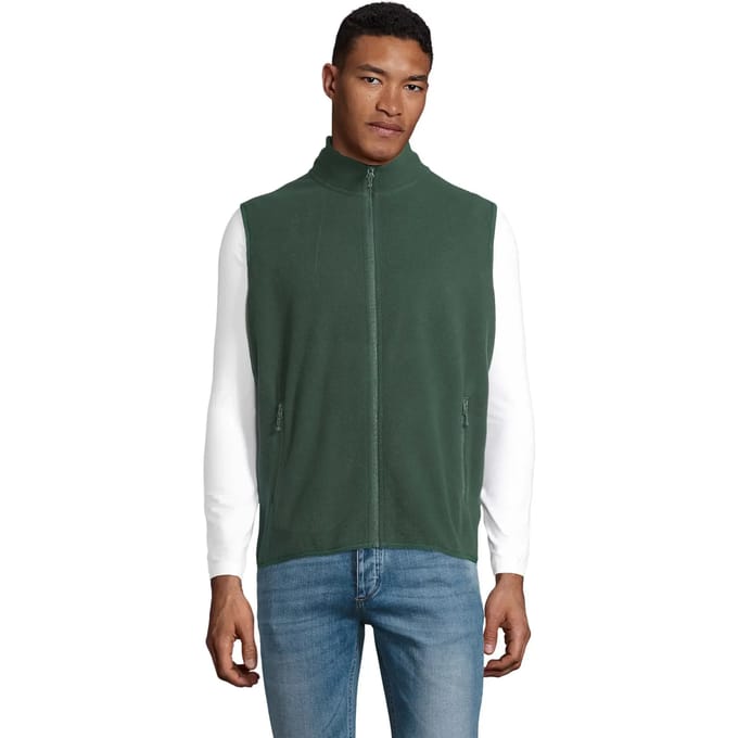 SOL'S Unisex Factor Zipped Fleece Bodywarmer L03822 - Forest Green - L