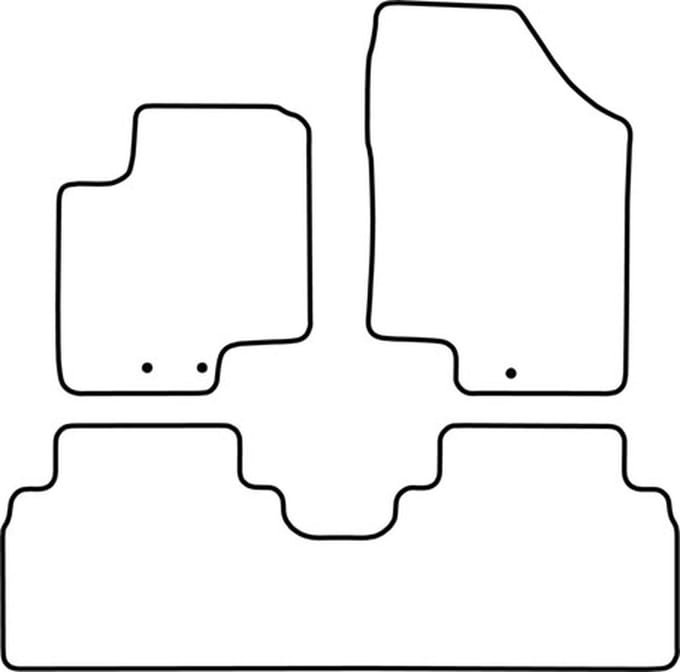 Automatten | Mattenset Kia Venga - 2009 ->