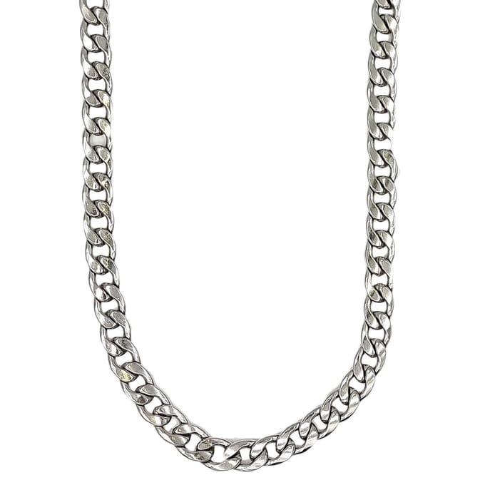 Tesoro Mio Michel - Stoere Grote Heren Ketting – Edelstaal – Gourmet Schakel – L 60 cm, B 1 cm