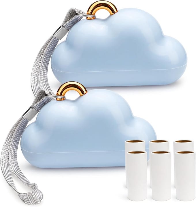 Draagbare Pluisroller Reisetui met Draagband, Herbruikbare Mini Pluisverwijderaar voor Kleding en Meubels