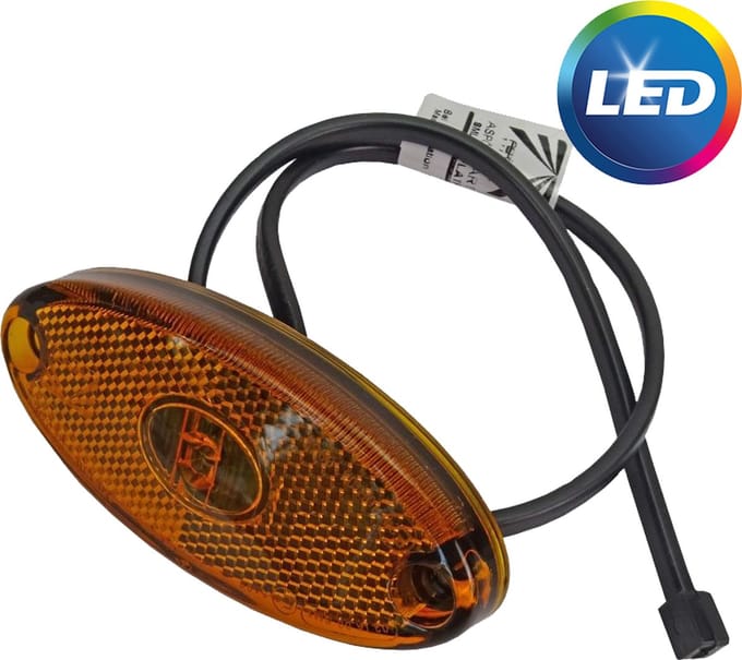 Aspock Flatpoint 2 markeringslamp - oranje - LED - platte kabel
