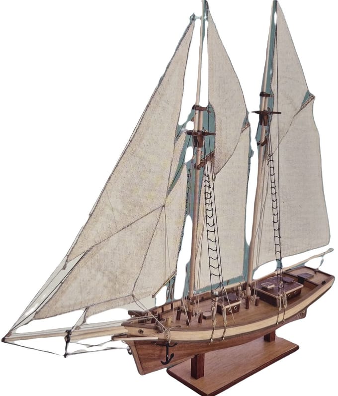 Everschips Modelbouw Zeilschip Platbodem Pailebote 'Mistral' van hout