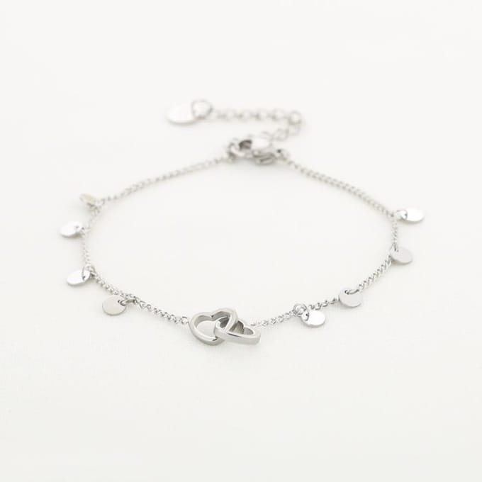 Friendship bracelet zilver armbandje- trendy- kerst- sint- moederdag