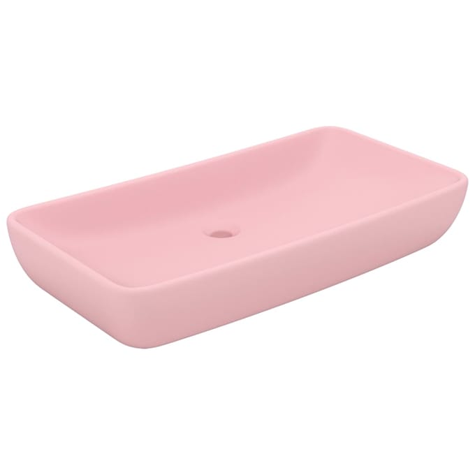 vidaXL - Wastafel - rechthoekig - 71x38 - cm - keramiek - matroze