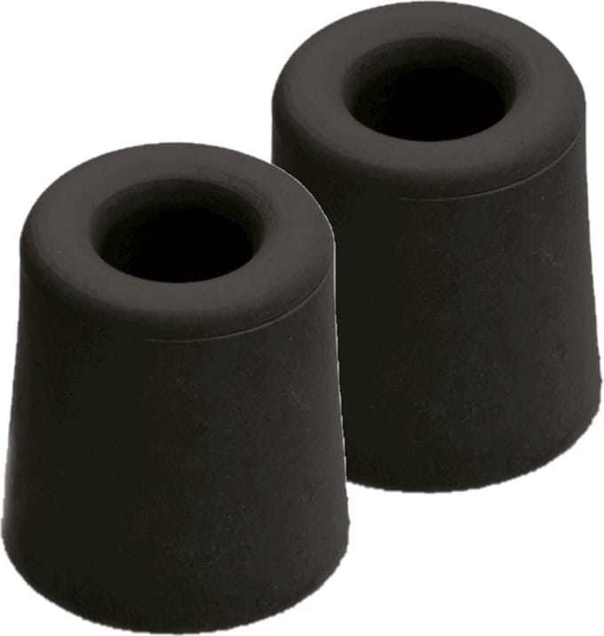 Deurstopper - 5x - zwart - rubber - 6 x 4 cm - vloermodel - deurbuffer