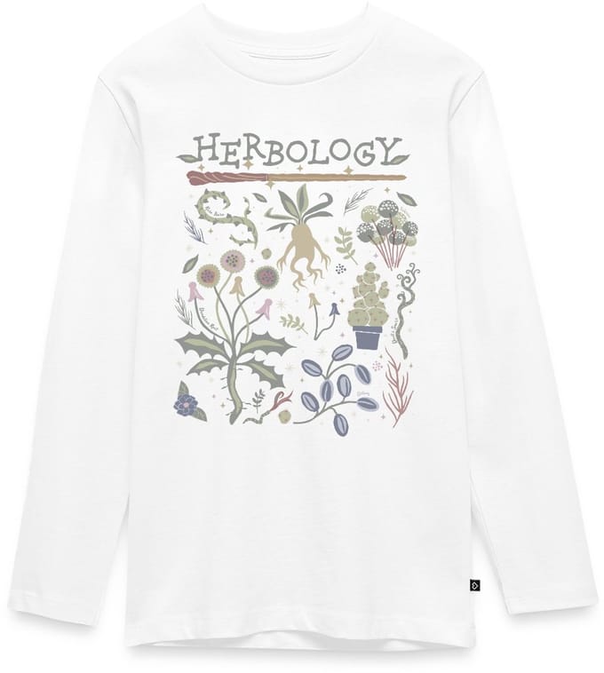 Harry Potter Herbology Botanisch Kruiden Ontwerp Premium T-Shirt Tiener Lang