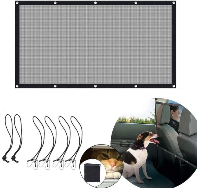 Huisdier net voor auto's - Veiligheidsnet voor dieren 115 x 62 cm