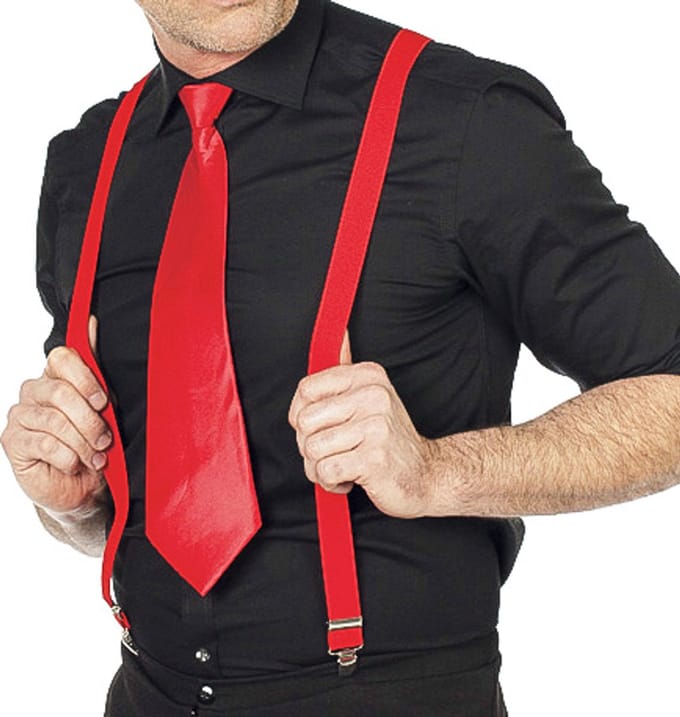 Verstelbare bretels in rood