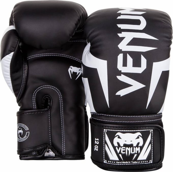 Venum Elite Bokshandschoenen – Zwart/Wit – 16 oz