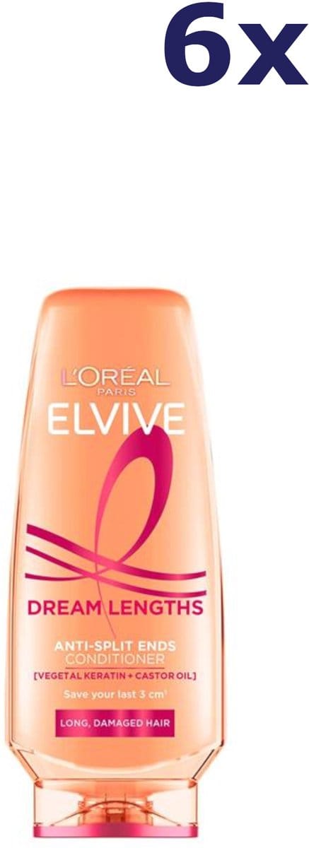 6x L'Oreal Elvive Dream Lengths Conditioner 500ml