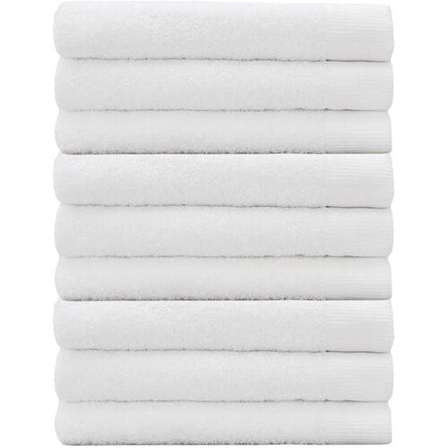 Cinderella Weekend Handdoek - 60 x 110 cm - 550 g/m² - Hotelkwaliteit - Set van 9 - Wit