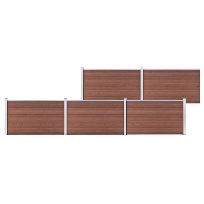 vidaXL - Schutting - 872x106 - cm - HKC - bruin