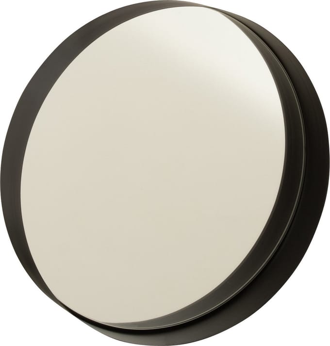 J-Line spiegel Rond Boord - metaal - zwart - small - Ø 30 cm