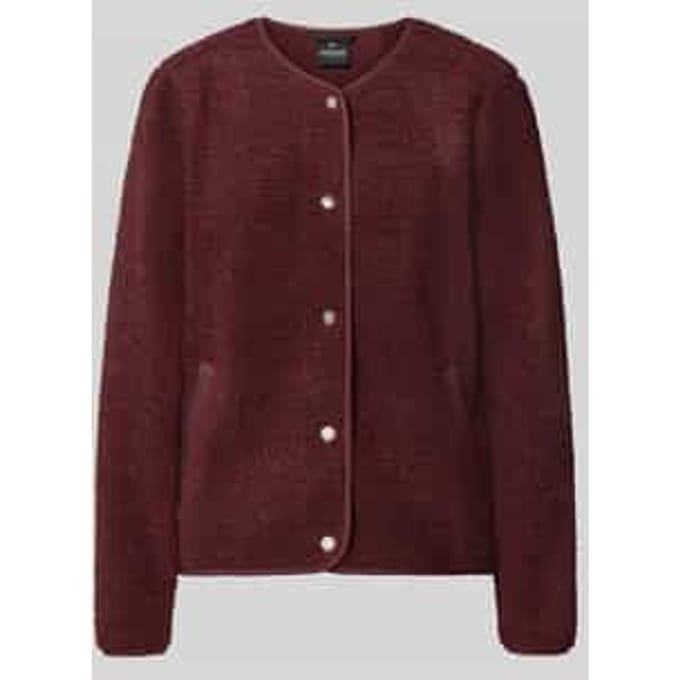 Regular fit jack met structuurpatroon model 'Selma'