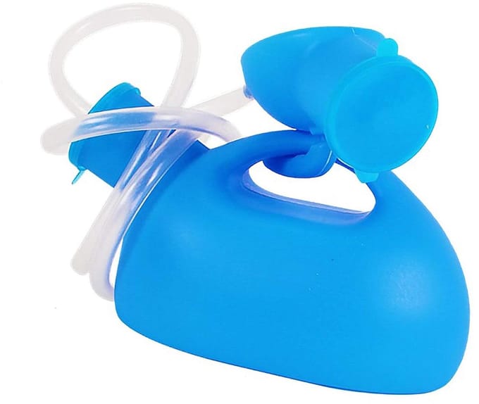 Urinal Fles - Urine Container - Zorg Thuis - Grote Capaciteit - 2000ml - Blauw