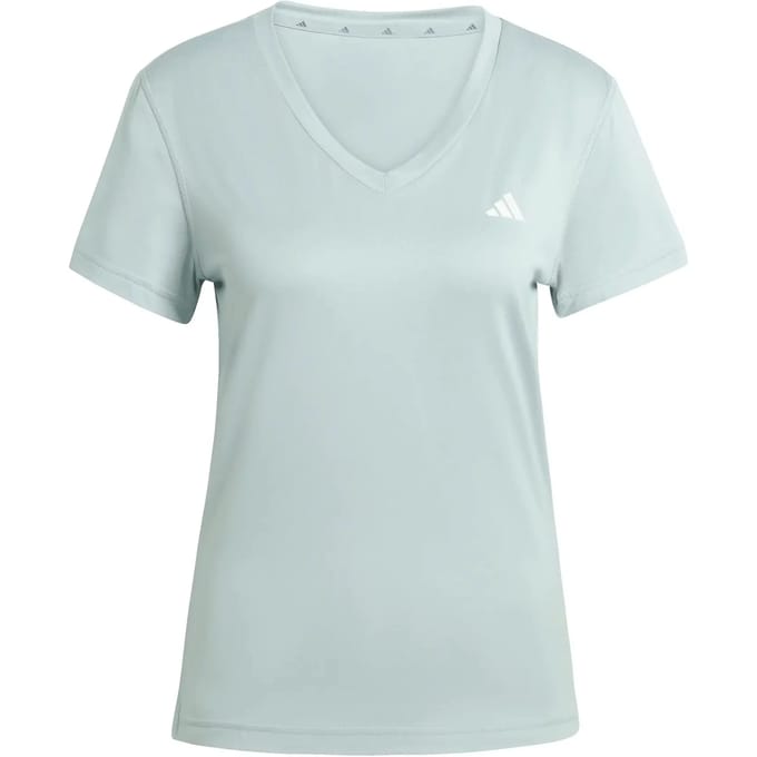 Adidas Performance Workout Essentials V-Neck T-Shirt - Dames - Groen