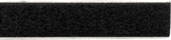 Klittenband Breedte 20 mm / Lengte 25 meter Zwart - zachte zijde