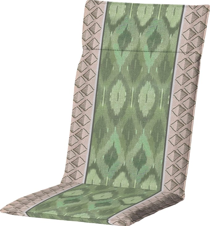 Madison - Hoge rug - Ikatin green - 120x50 - Groen