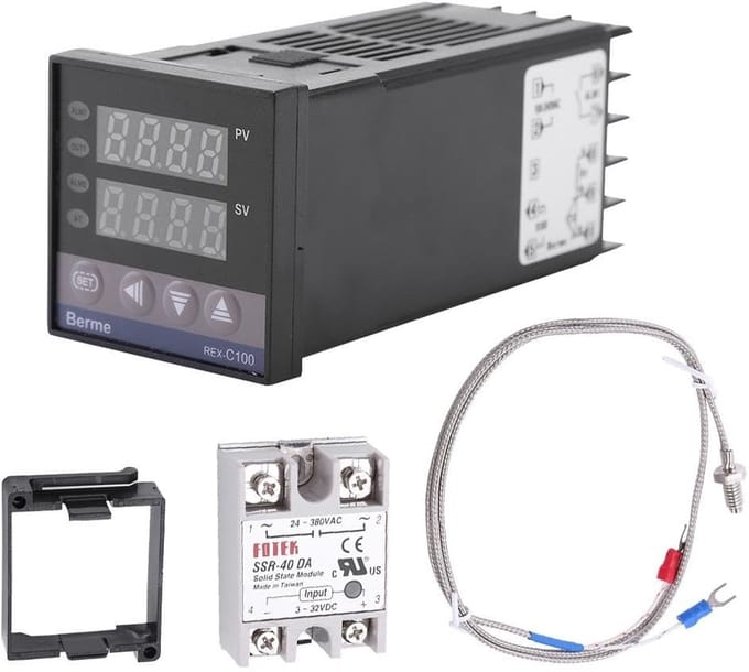 OmGoods - Dailygoody - Digitale Thermostaat REX-C100 - PID Temperatuurcontroller met LED Display tot 1300°C