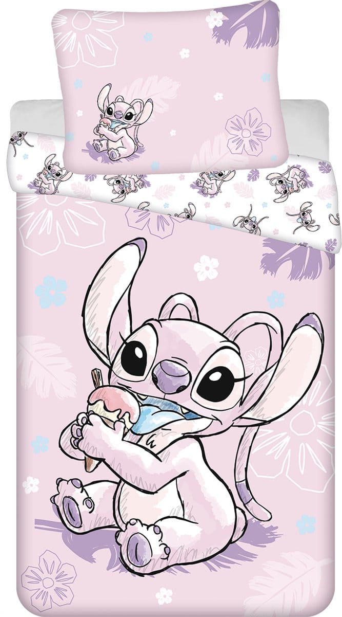 Disney Lilo & Stitch Dekbedovertrek Ice Cream - 140 x 200 cm / 70 x 90 cm - Katoen