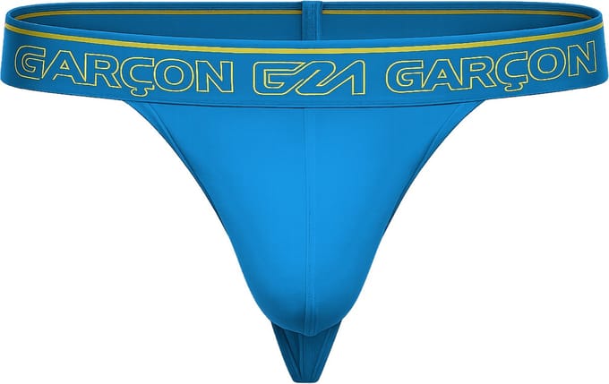 Garçon Thong Blue - MAAT L - Heren Ondergoed - String voor Man - Mannen Thong