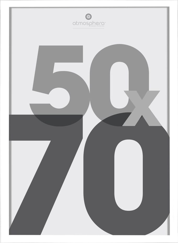 FOTOKADER 50 X 70 CM - MDF - ZILVER - Posterlijst Glas