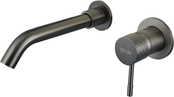 Lunari - Inbouw Wastafelkraan - Gun Metal