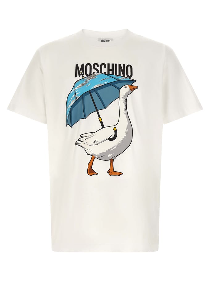 Moschino Witte Katoenen T-Shirt
