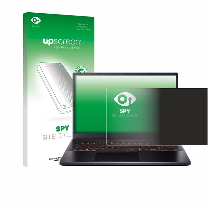 upscreen - privacy screenprotector voor Acer Nitro V 15 - Folie Beschermfolie Blauwlichtfilter