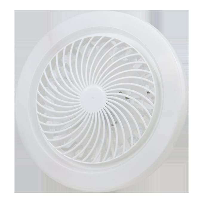 E27 Kleine Ventilatorlamp Stille Elektrische Ventilator Plafondlamp Studeerkamer Eetkamer Verlichtingsarmatuur Wit White Light wit